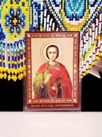 Christian Icon laminated paper small size 6x8.5 cm