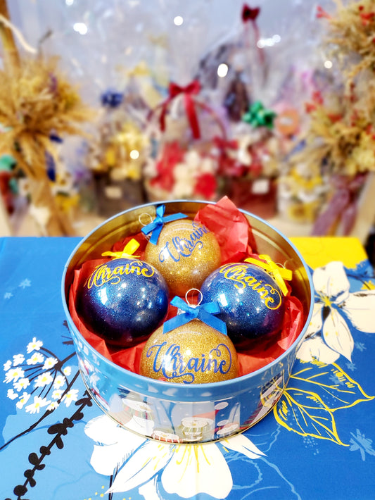 Christmas tree balls set 4 pcs