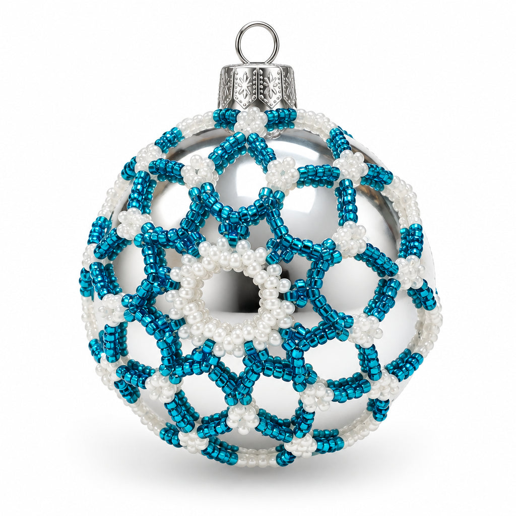 Handmade Beaded Christmas Ball (Medium size)