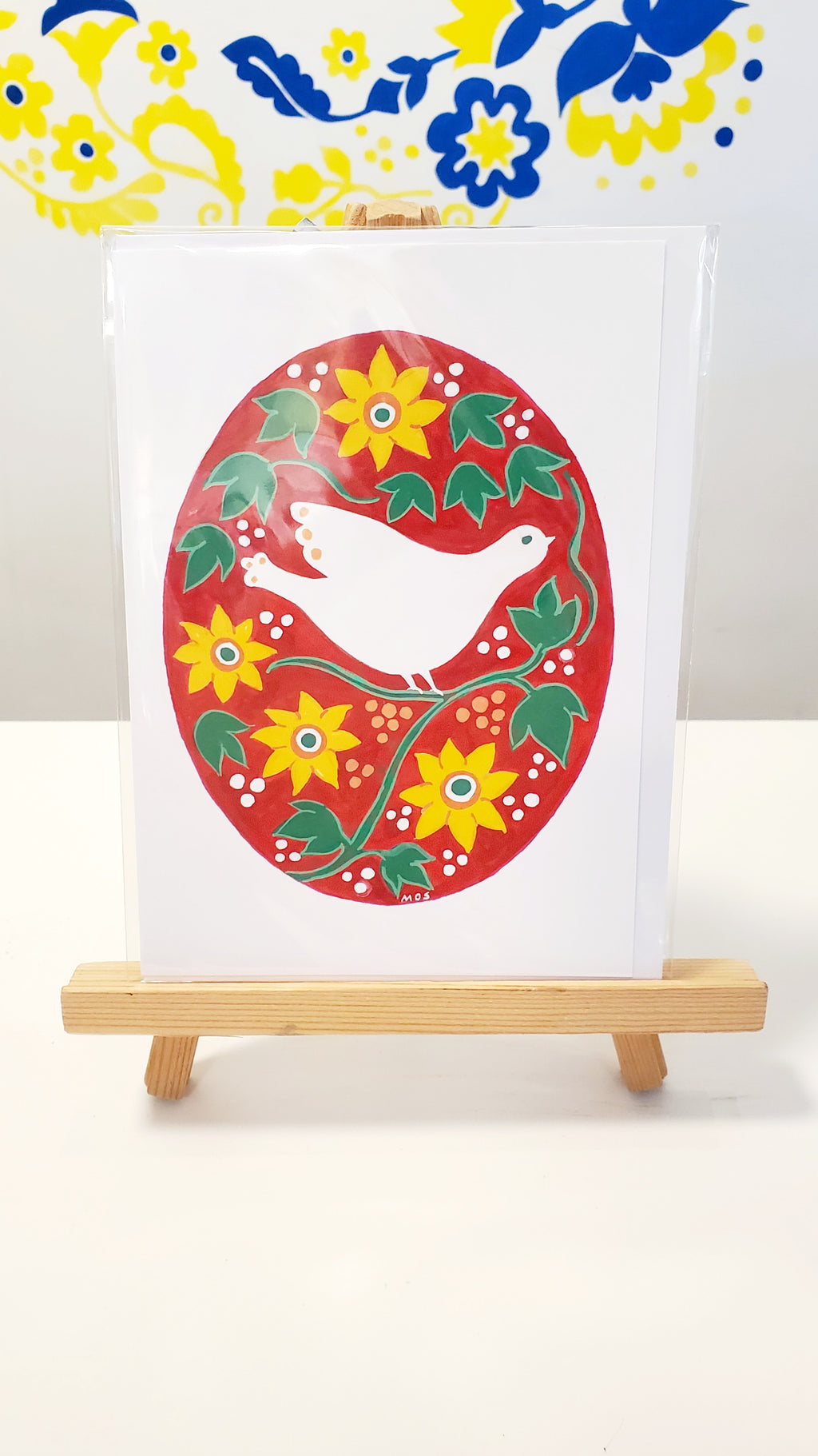 Greeting Card Pysanka by Marika Sokulski