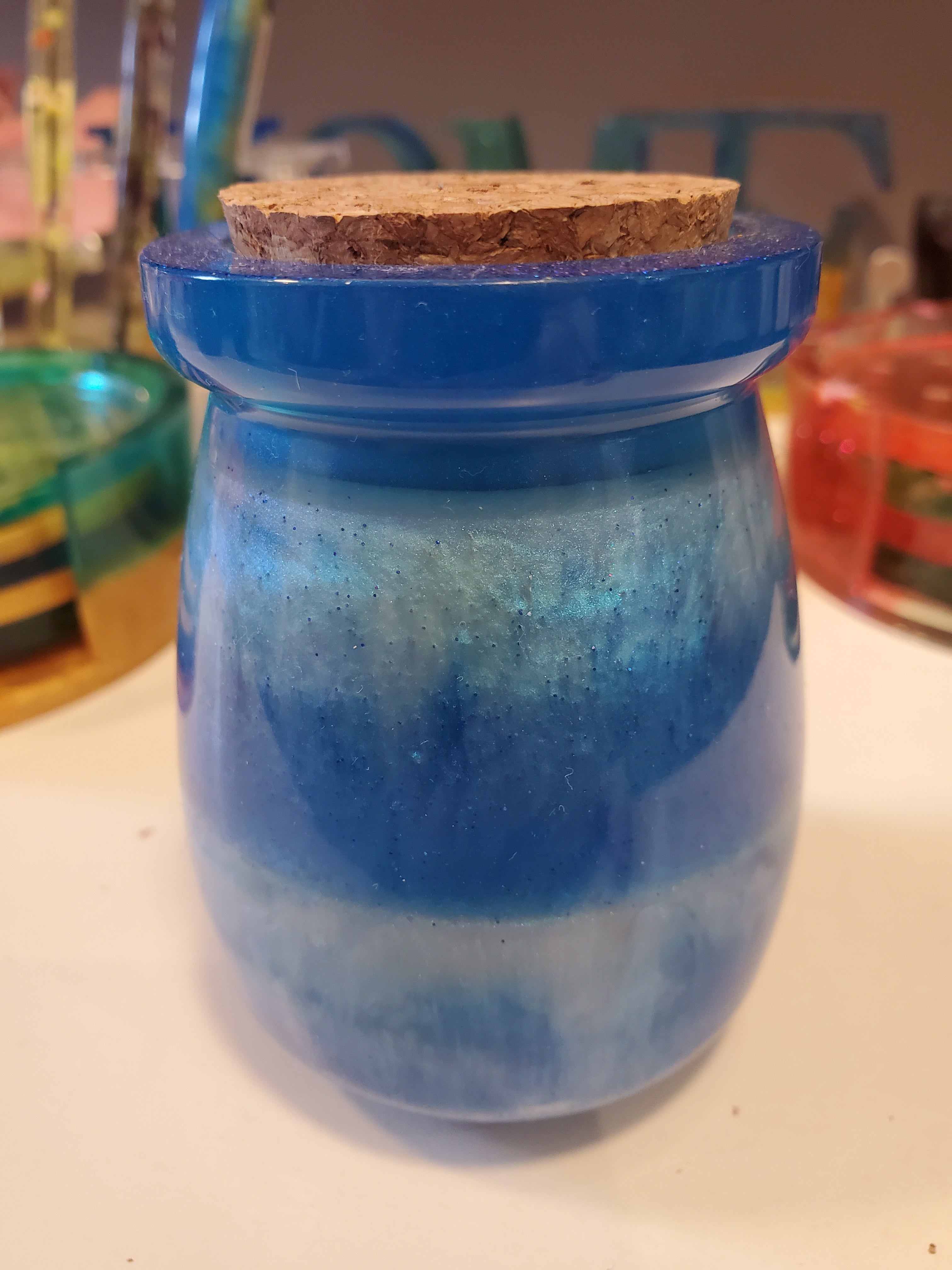Epoxy resin gift jar