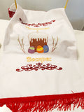 Embroidered Easter towel for the basket Т2