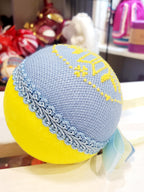 Embroidered Christmas Ball UA Mix 8 cm T2