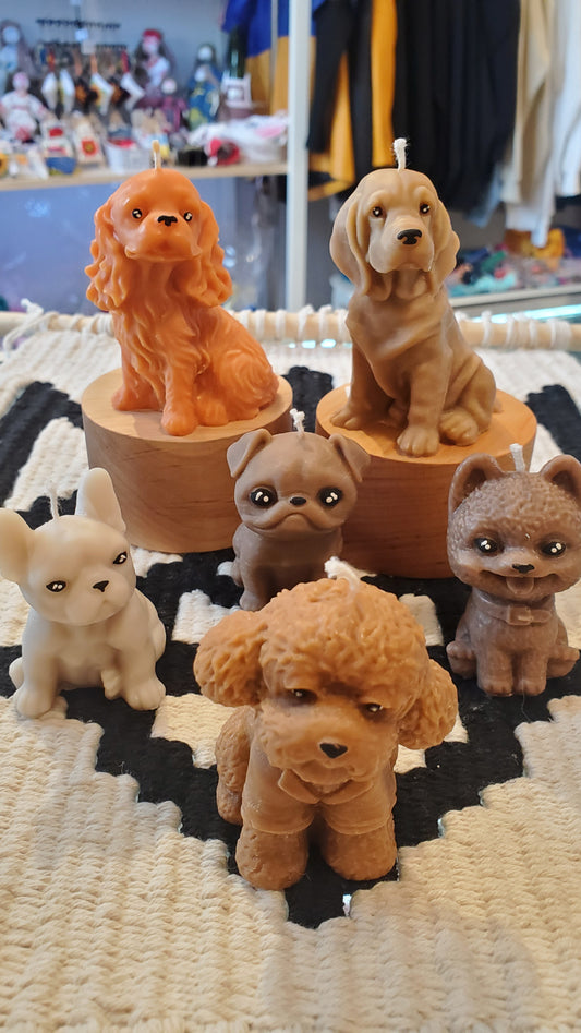 Soy candles cute pets