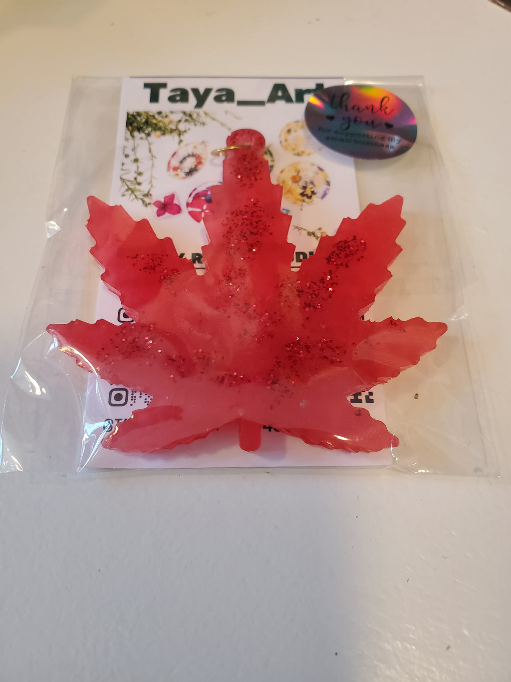 Epoxy resin Maple leaf (Christmas tree)