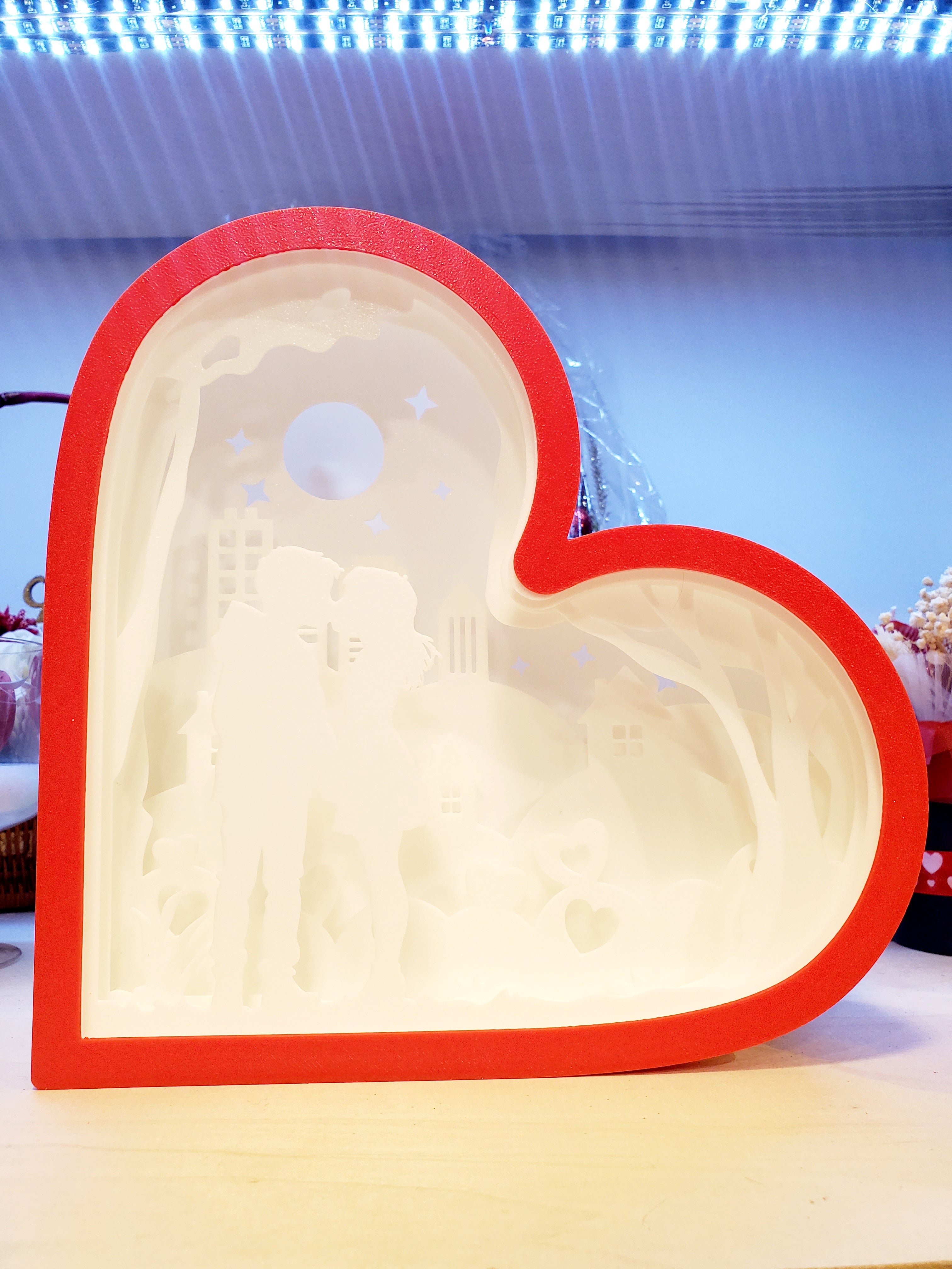 Valentine's Day gift 3D Print Shadow Box