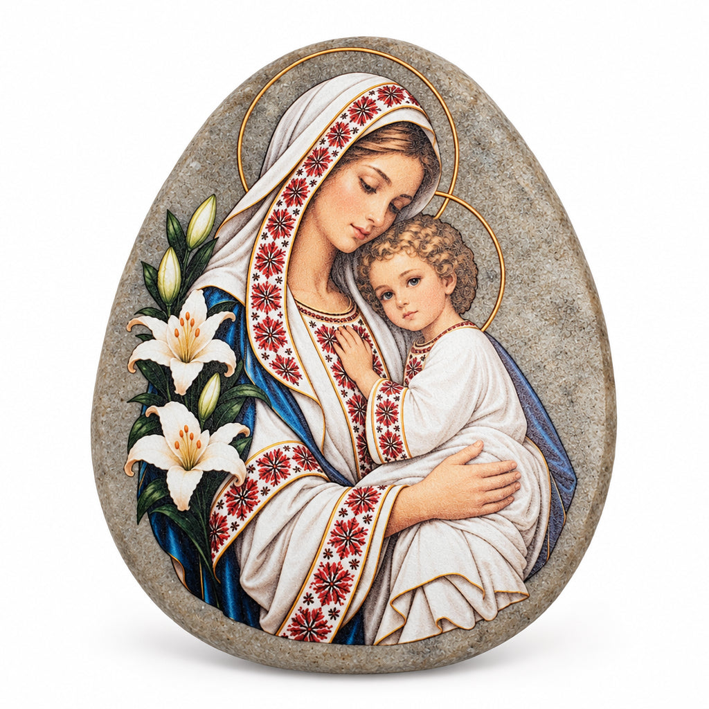 Icon on natural stone