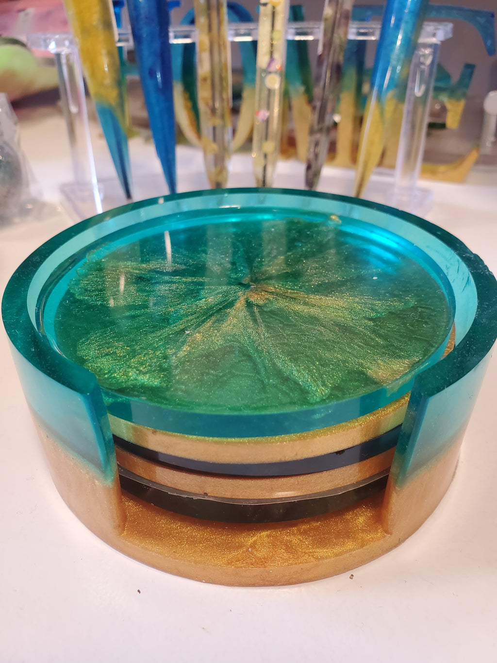 Epoxy resin Coasters set
