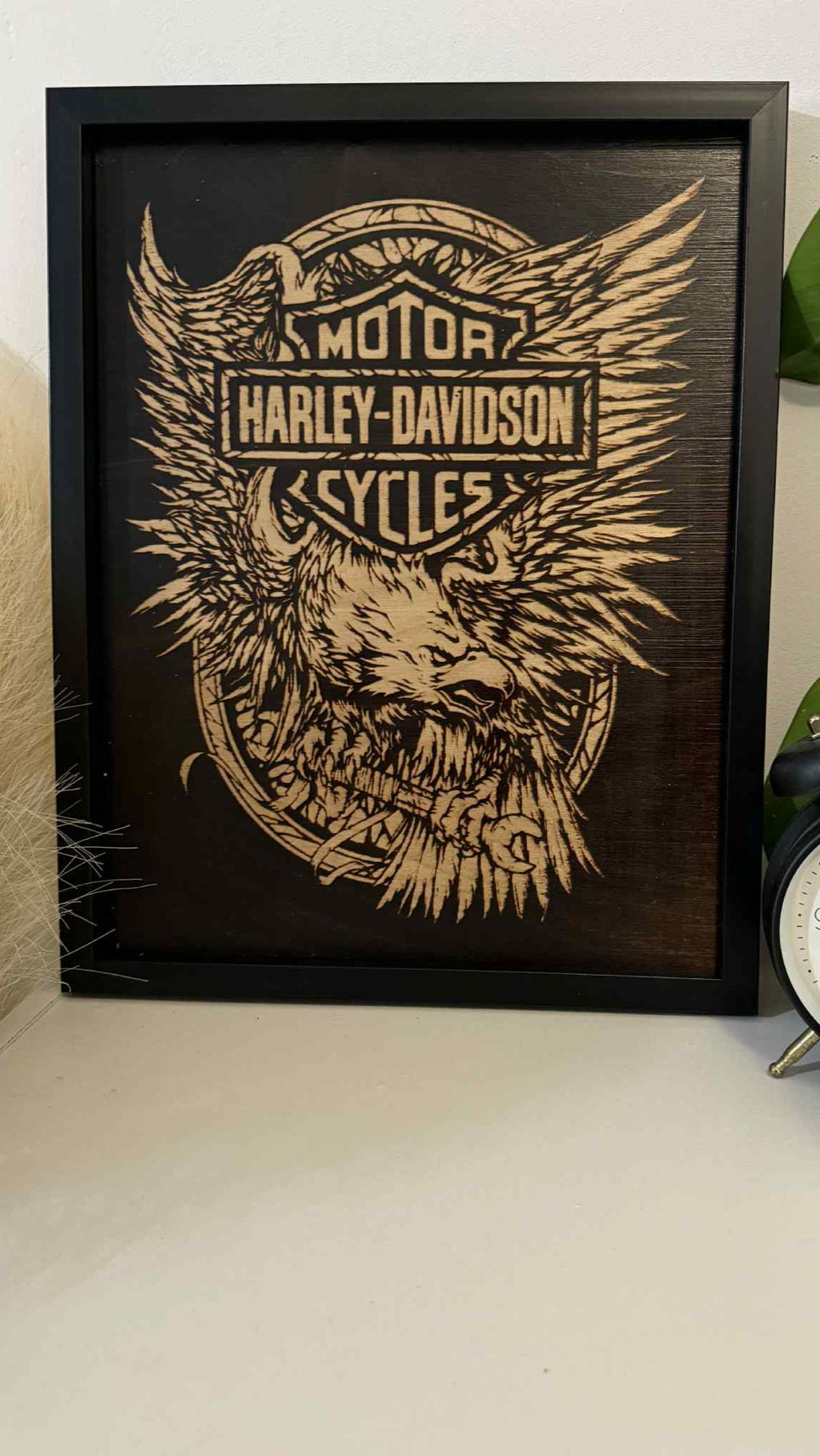 Custom work Wood-Burned Picture in a frame A5 (5x7 in/15x20 cm)