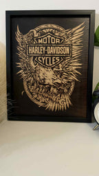 Custom work Wood-Burned Picture in a frame A5 (5x7 in/15x20 cm)