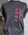 T-shirt women with embroidery, Black
