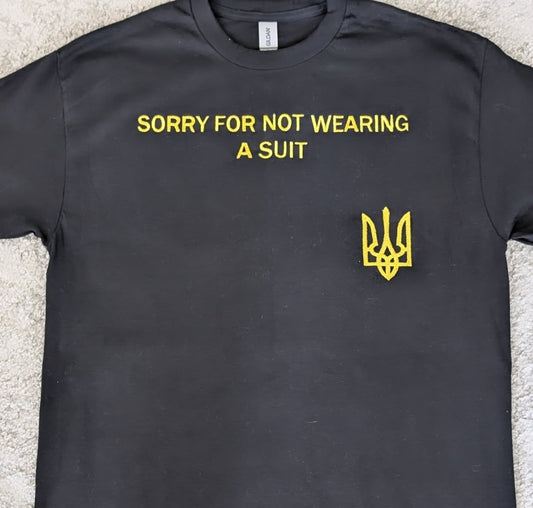 T-shirt embroidered Sorry