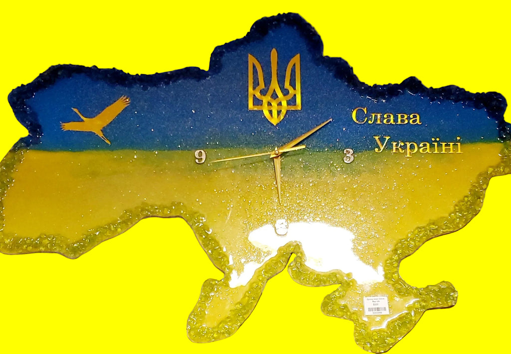 Epoxy resin Clock Map UA