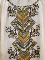 Embroidered linen dress "Tree of life" (white)