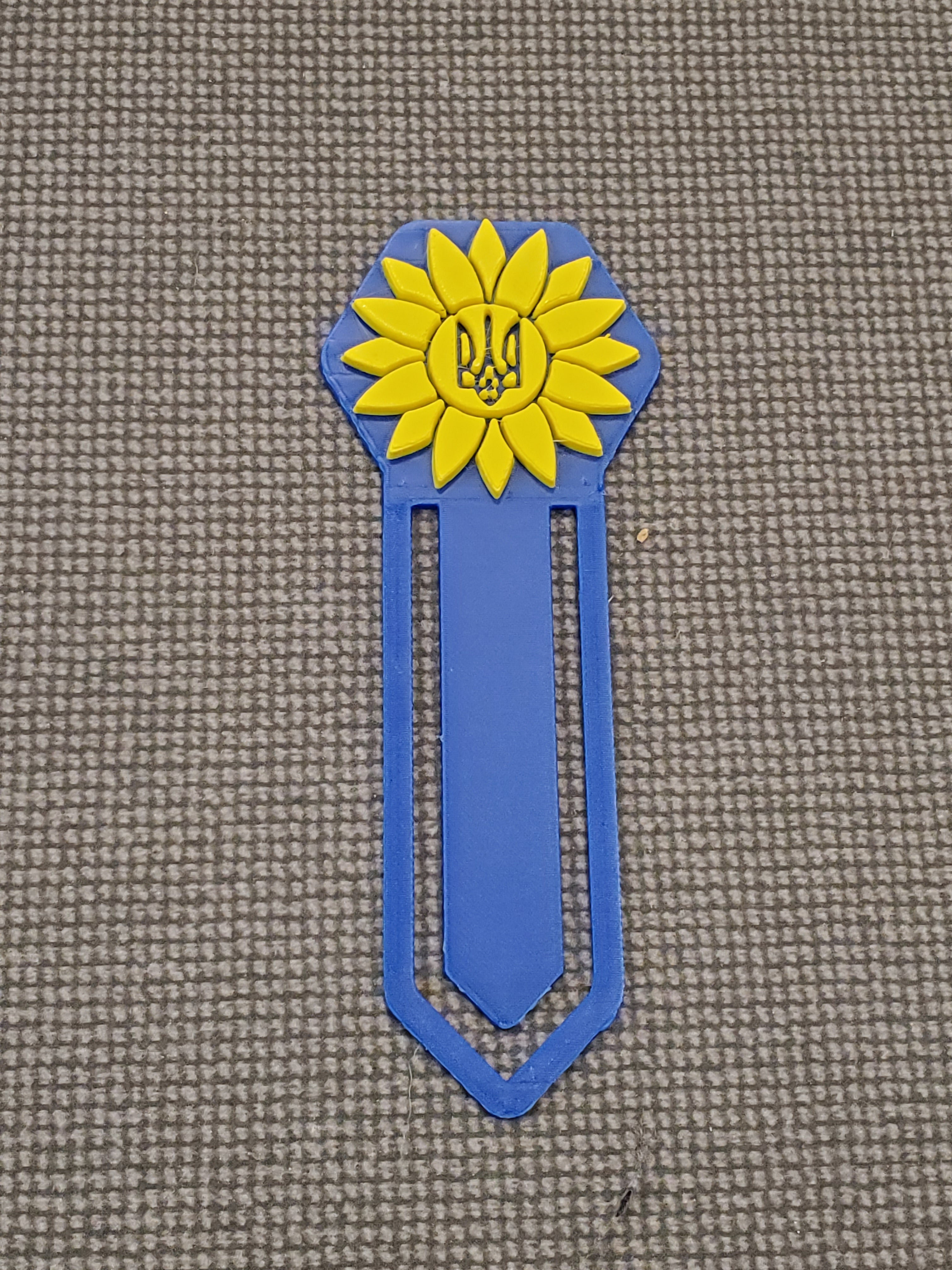 Bookmark 3D print Sunflower