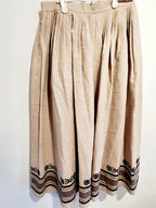 Linen Skirts with black, Size M-L