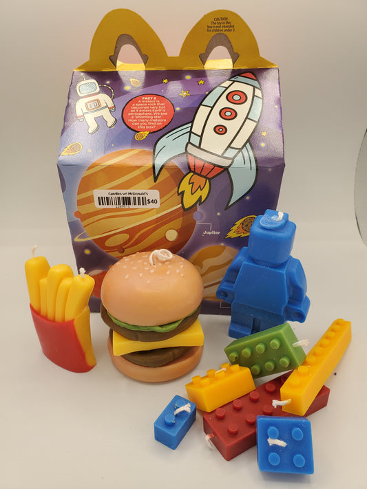 Candle Set McDonalds with Lego