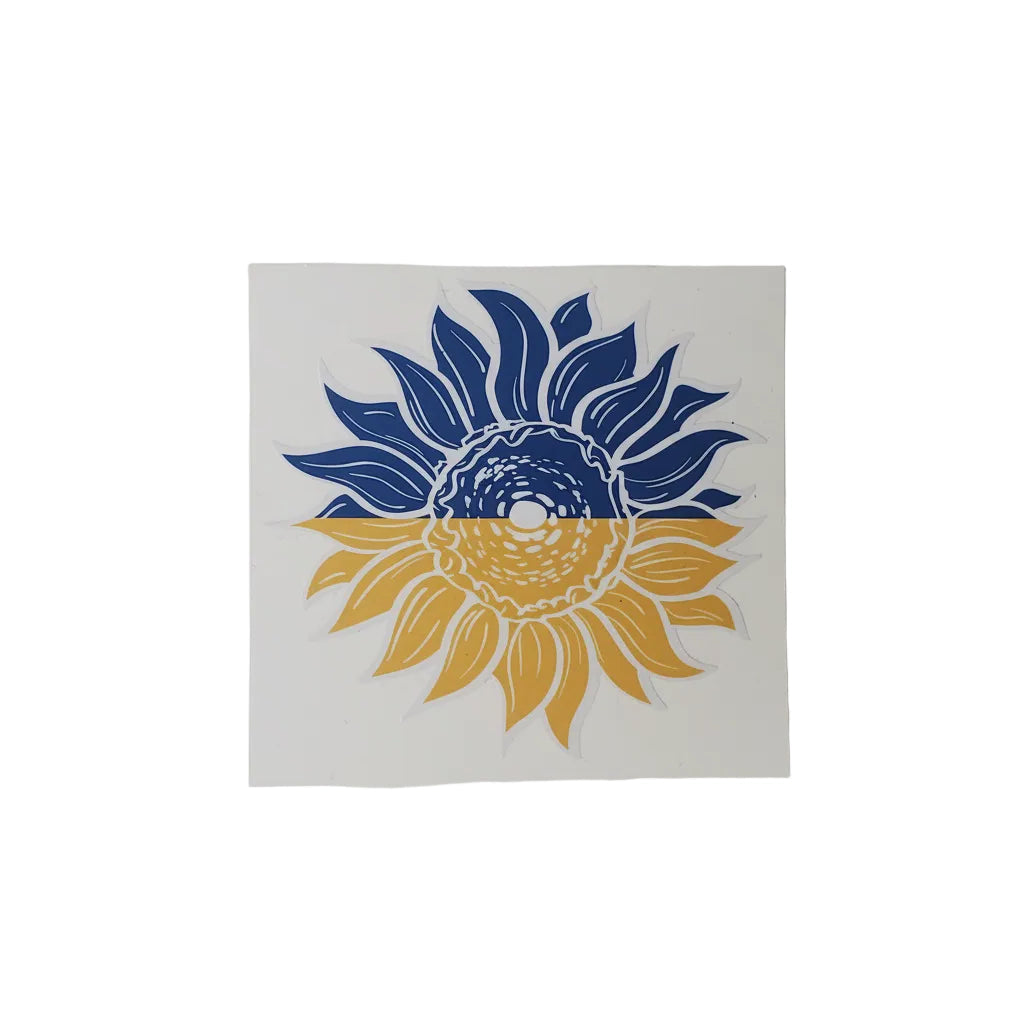 Car sticker UA (trident, sunflower, UA)