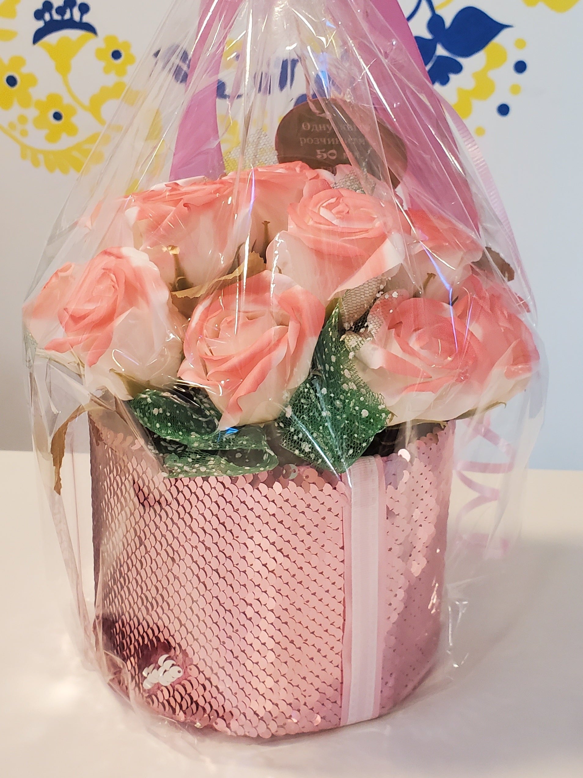 Valentine's Day gift Soap flowers bouquet T1