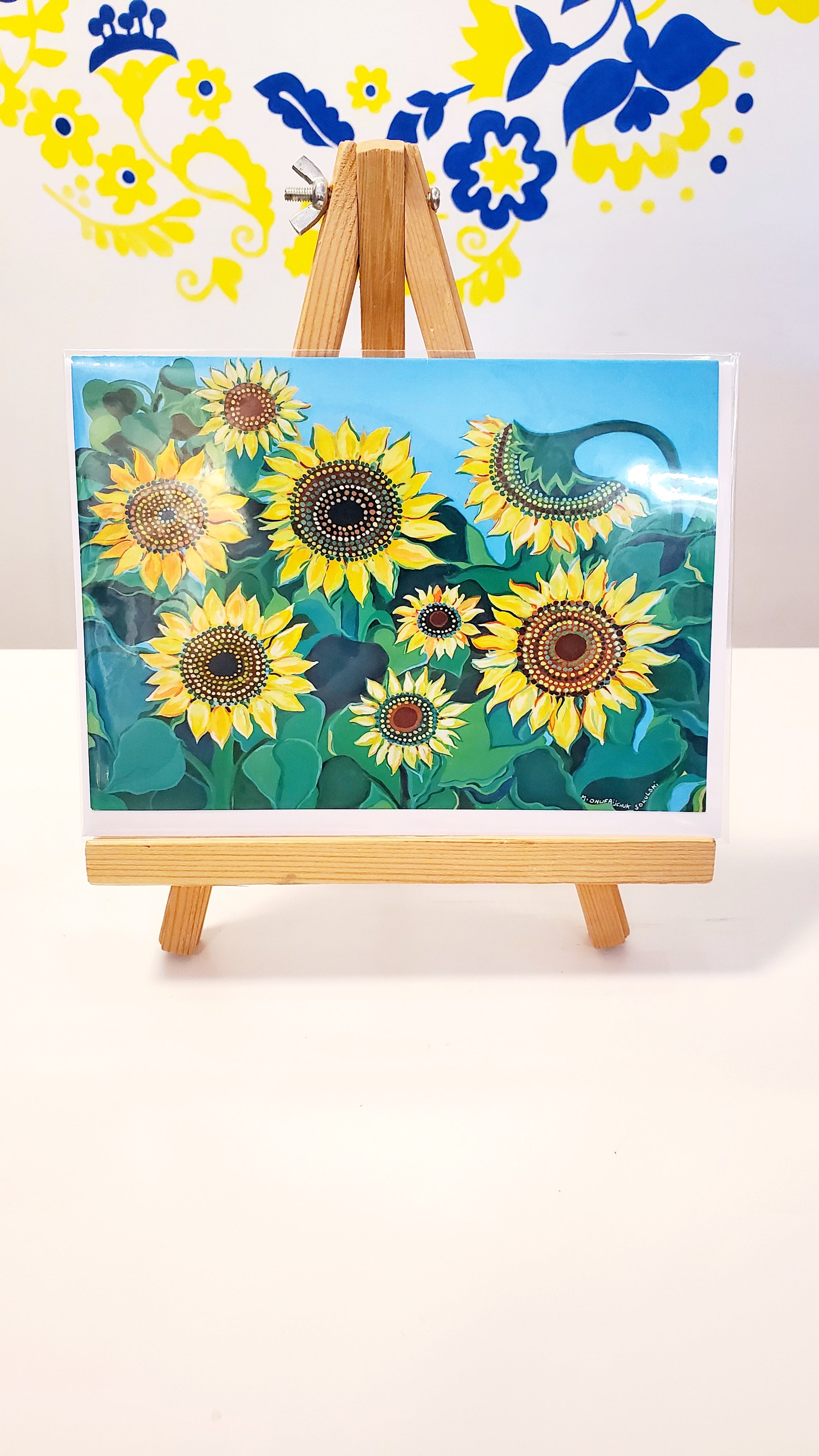 Greeting Card Ukrainian Spirit by Marika Sokulski