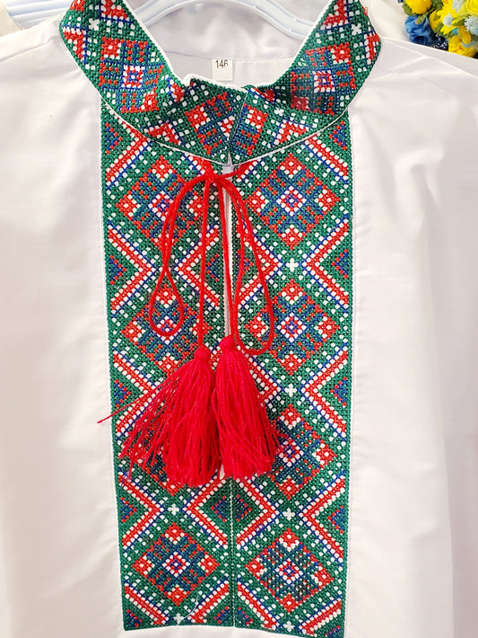 Embroidered youth shirt, size 146