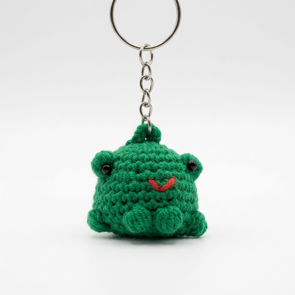 Hand-knitted keychain with magnet Mix