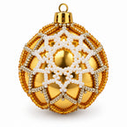 Handmade Beaded Christmas ball (Small size)