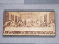 Picture the Art of burn 20x42 on the wood.