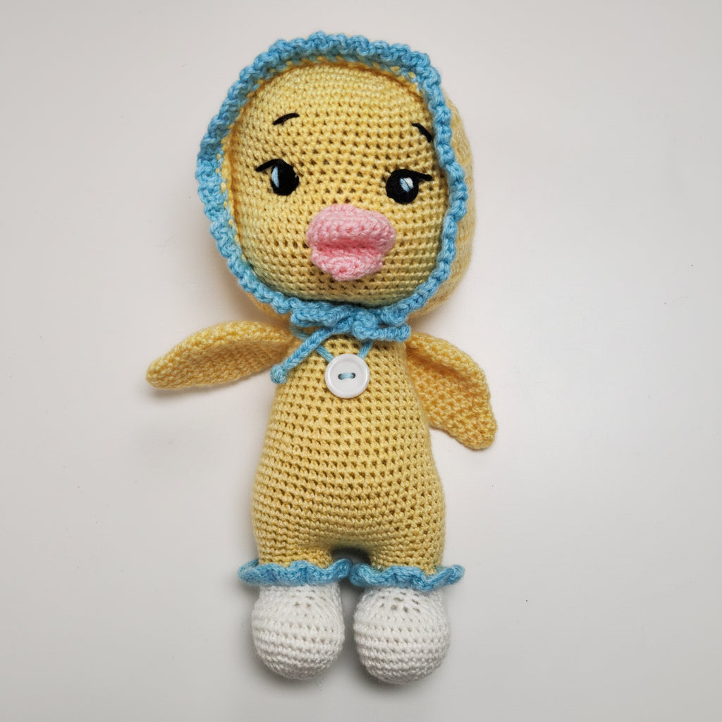 Handmade Knitted Duckling Toy (XL)