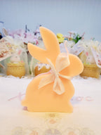 Easter Soy Candle Bunny with bow