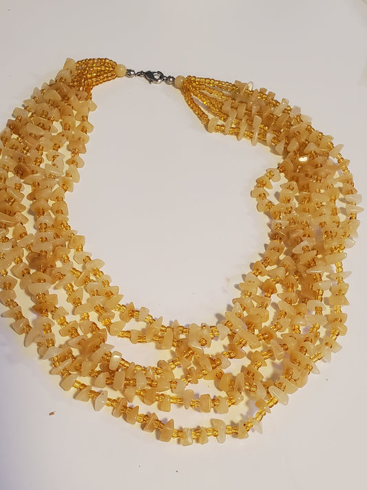 Yellow necklace