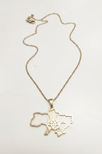 Pendant map of UA with a chain (gold/silver)