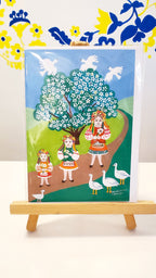 Greeting Card Ukrainian Spirit by Marika Sokulski