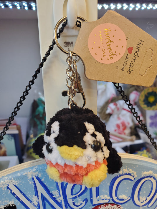 Knitted Panda/Penguin keychain