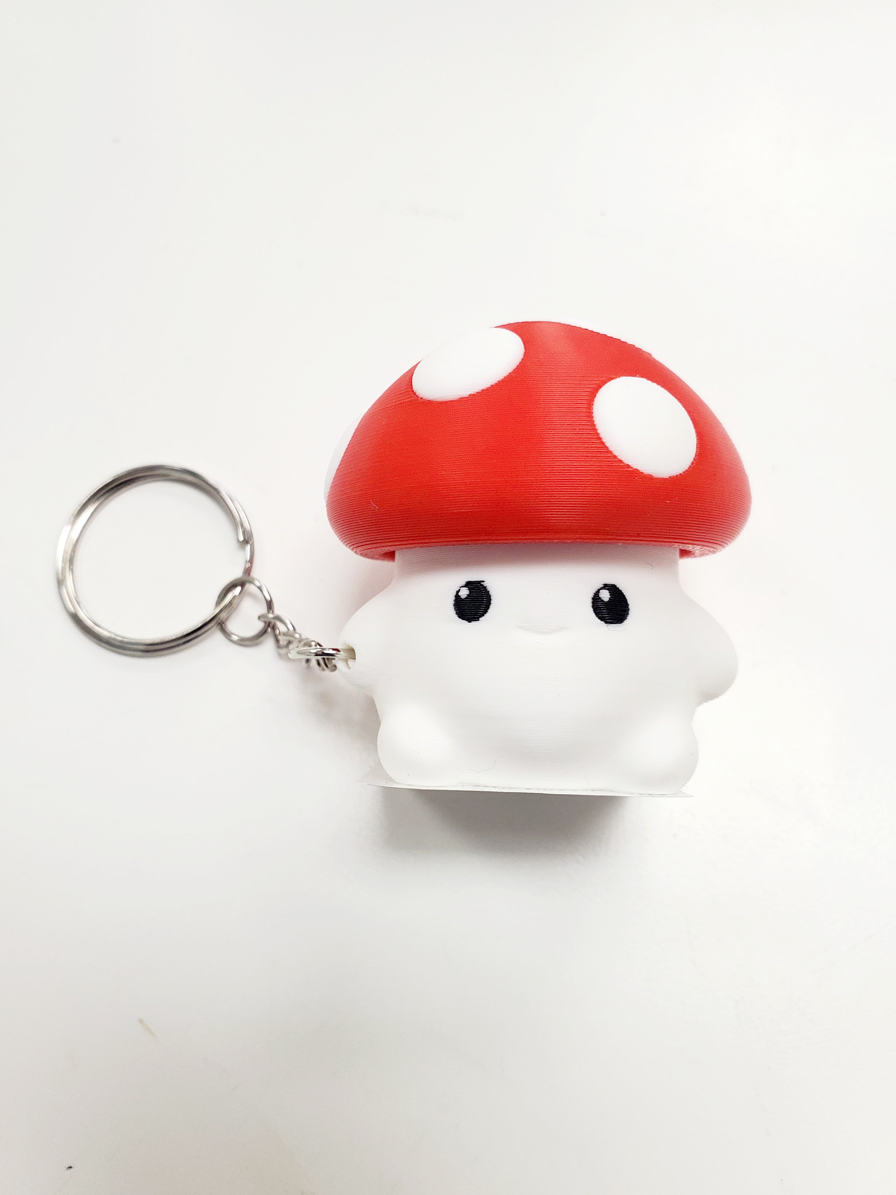 3D Printed Mushroom Keychain Clicker