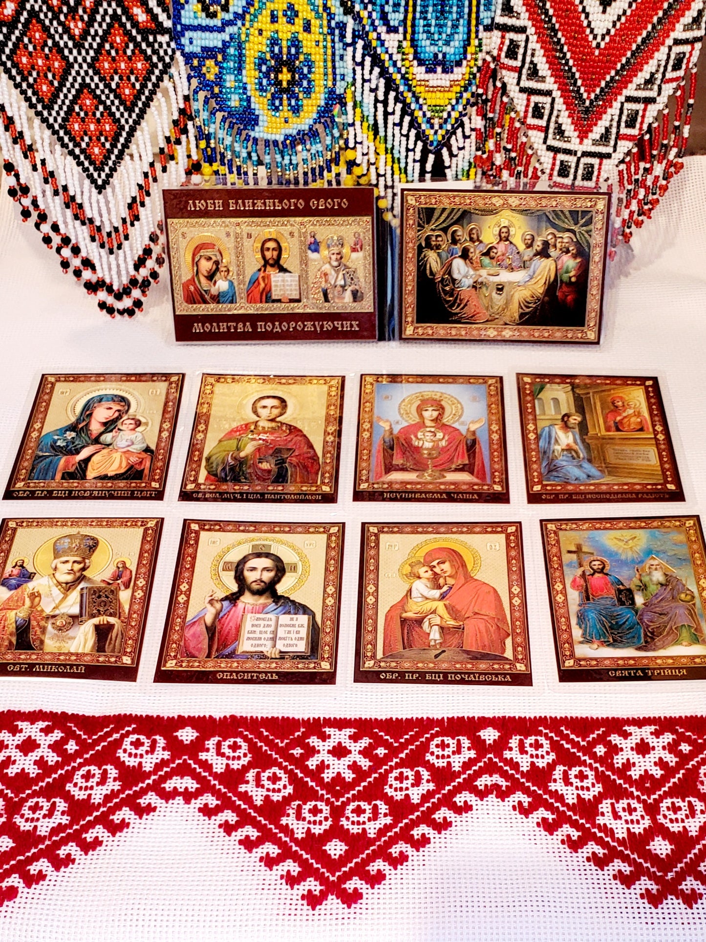 Christian Icon laminated paper small size 6x8.5 cm