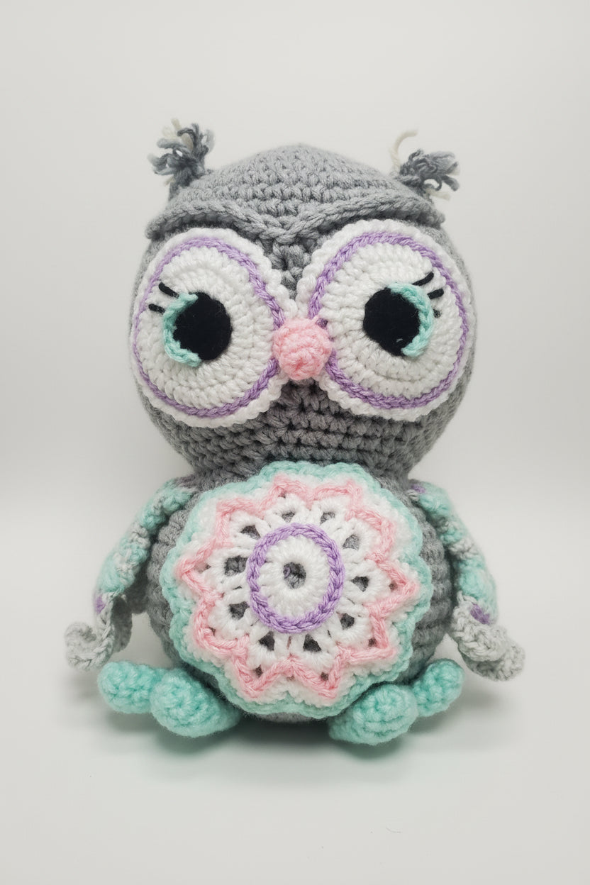 Handmade Knitted Owlet Toy (XXL)