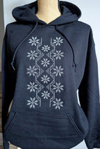Hoodie with embroidery, black, size S, L