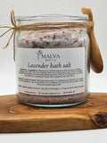 Lavender Bath Salt glass jar, 450 g