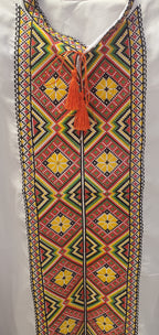 Embroidered shirt red/green/yellow (Size L-XL)