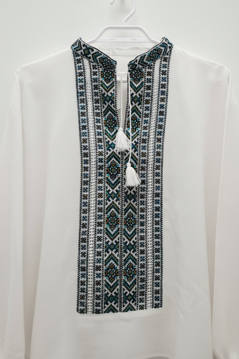 Handmade Embroidered Shirt T1 (Size 2XL-3XL)
