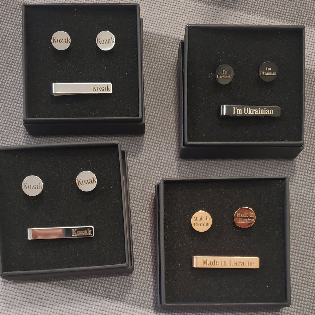 Tie clip holder and Cufflink
