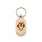 Wooden Keychain with a print