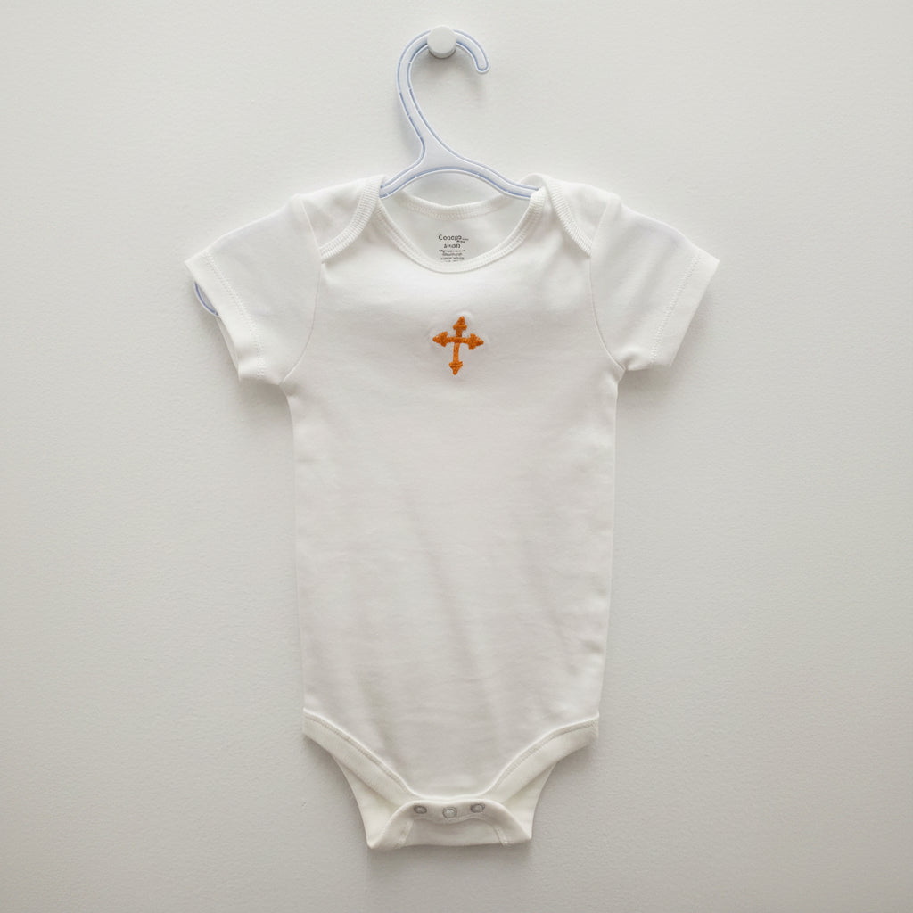 Embroidered Bodysuit with cross (6-12 months)