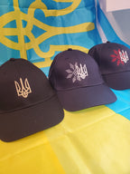 Cap with embroidery (Black/Navy Blue)