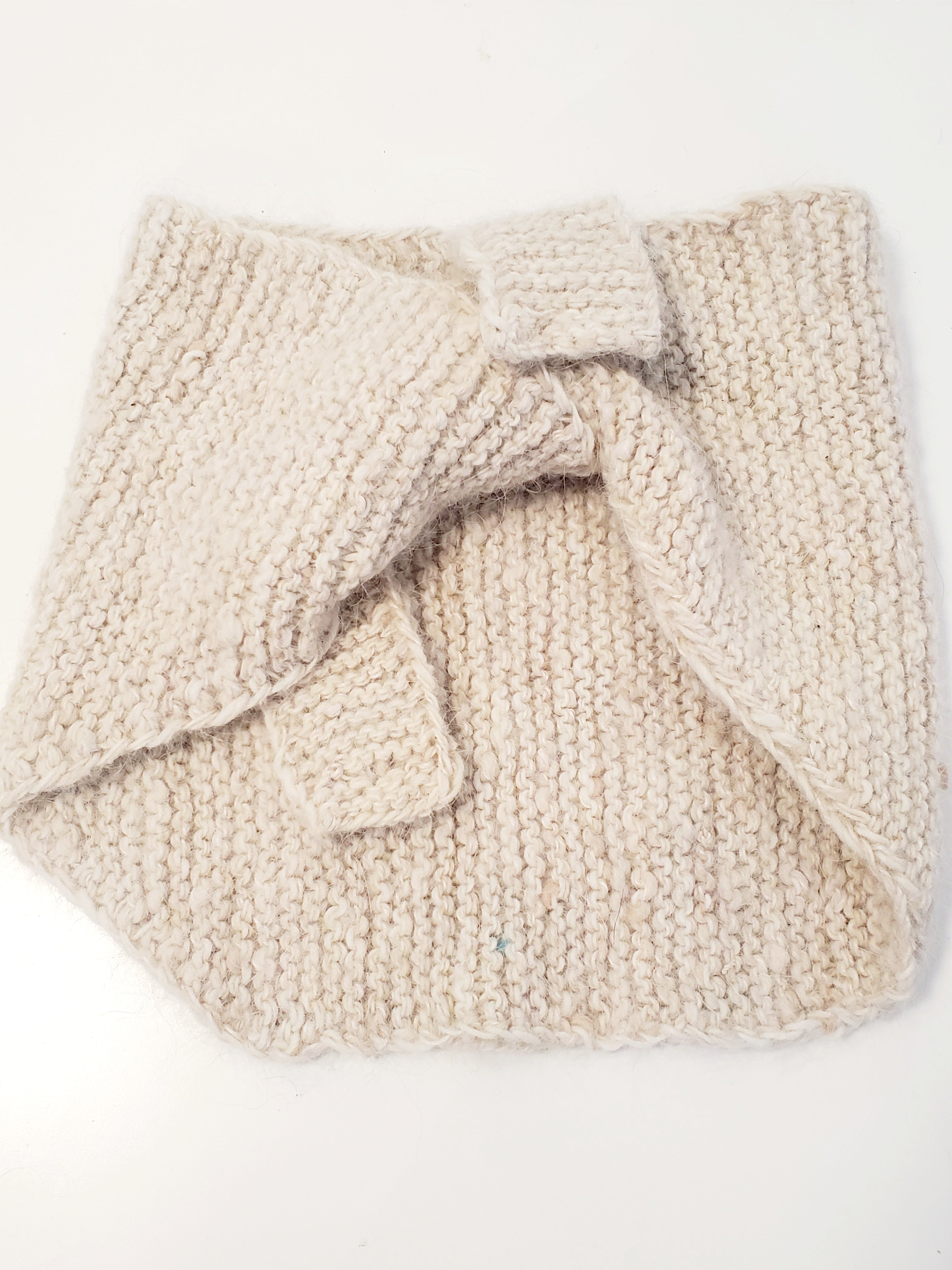 Dog wool back warmer belt