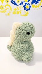 Knitted Toy Green Dinosaur