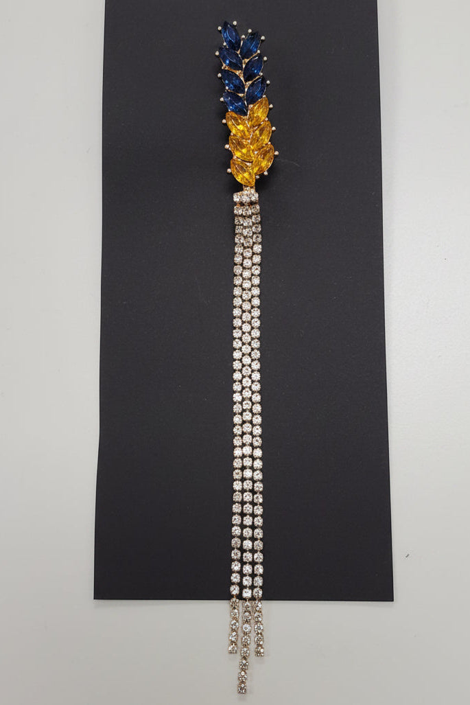 Brooch "Spikelet" with chain