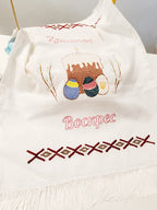 Embroidered Easter towel for the basket Т2