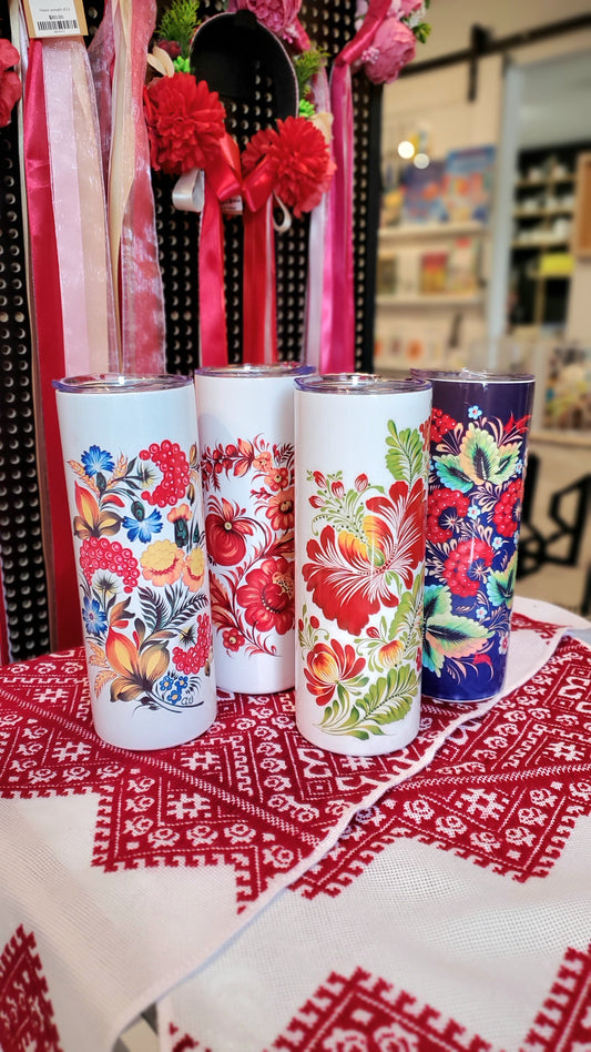 Thermal mug "Petrykivka"